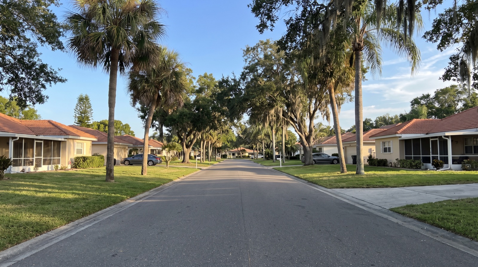 A Pinellas County, FL neighborhood street